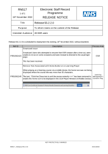 ESR Hub Search - ESR Hub - NHS Electronic Staff Record
